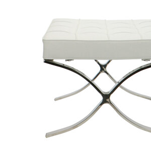 Barcelona chair Barcelona Chair Ottoman White