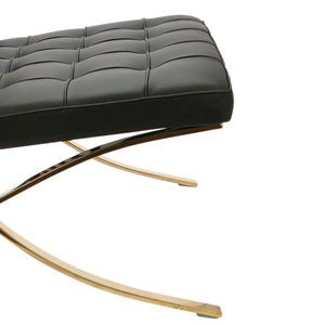 Barcelona chair Chaise Barcelona Premium Gold Edition Noir
