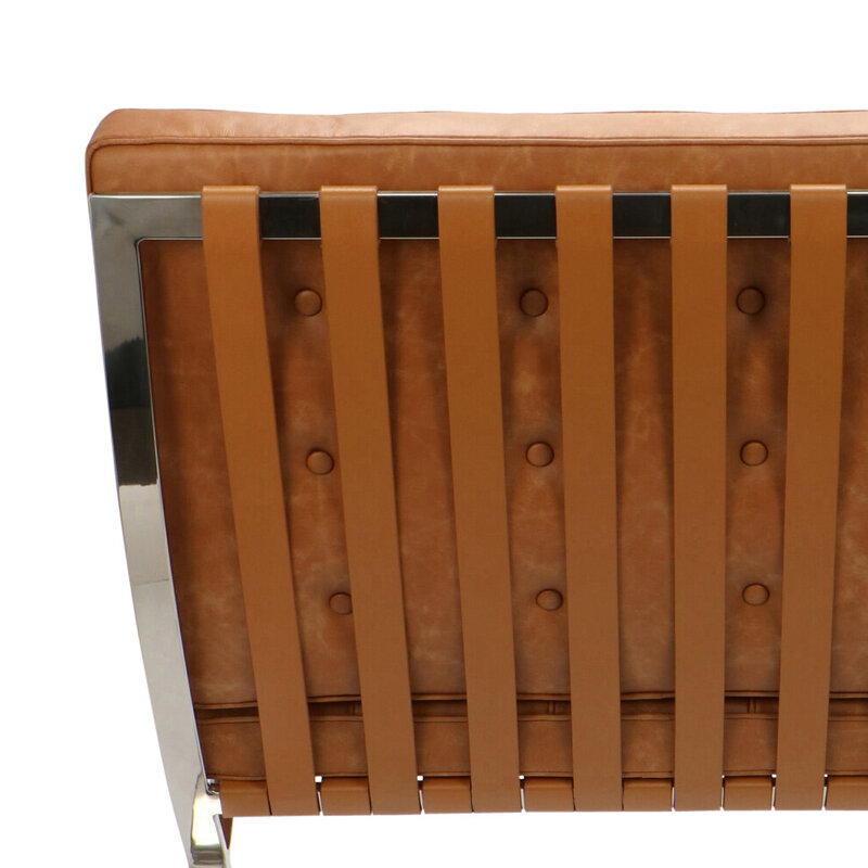 Chaise Barcelona Premium Vintage Cognac Barcelona chair Chaise Barcelona Premium Vintage Cognac