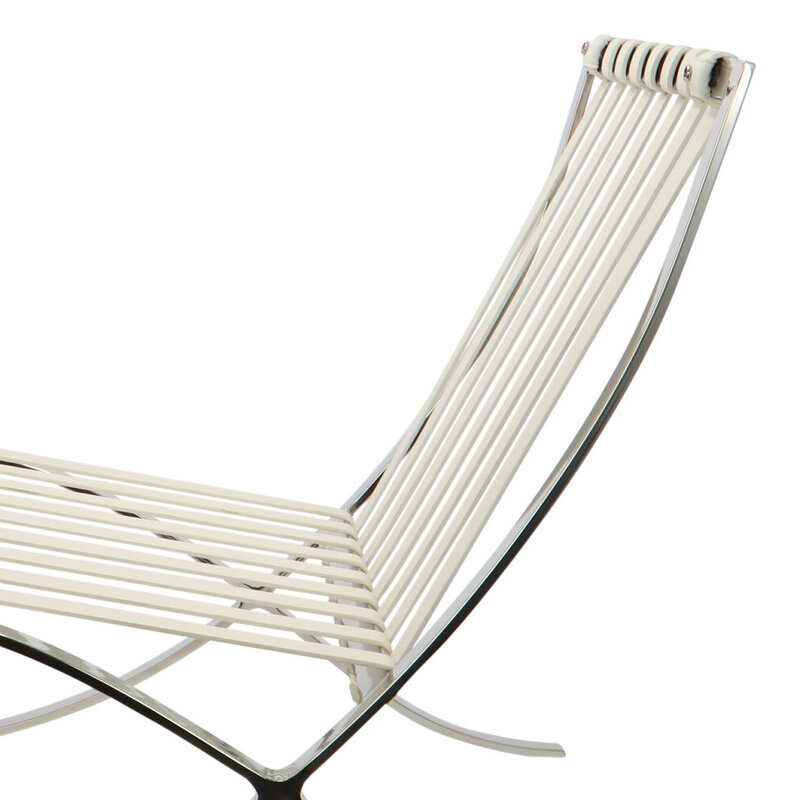 Chaise Barcelona Premium Blanc Barcelona chair Chaise Barcelona Premium Blanc