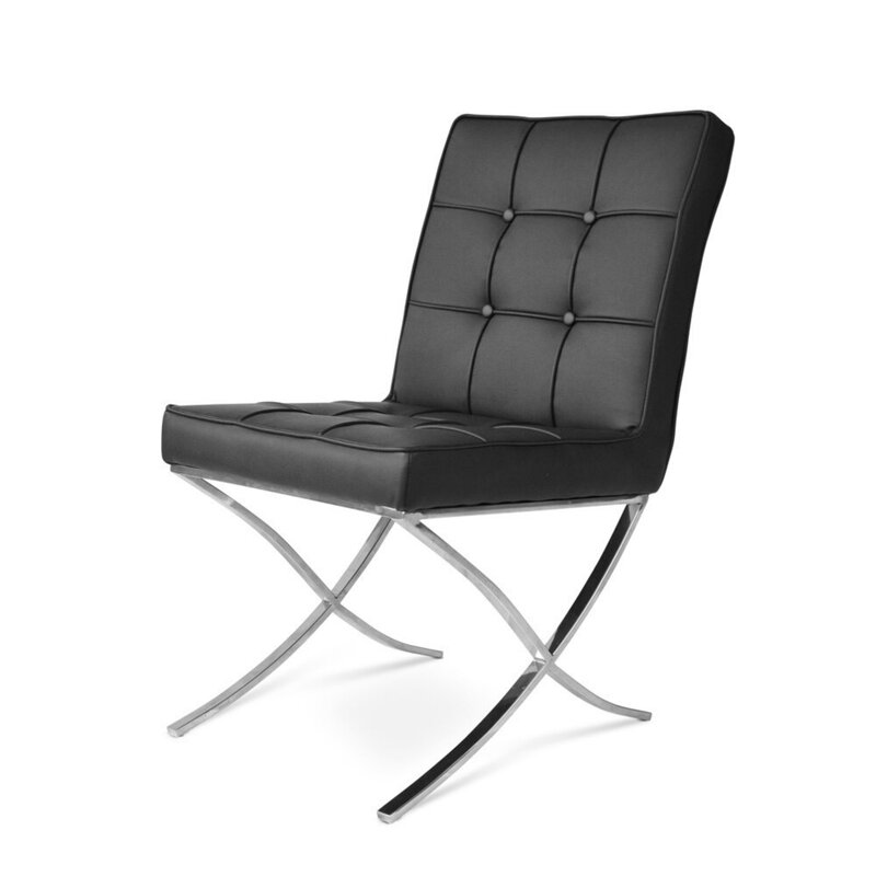 Barcelona chair Barcelona Dining Chairs Black- set of 2