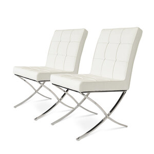 Barcelona chair Chaise Barcelona Crème (2 x)