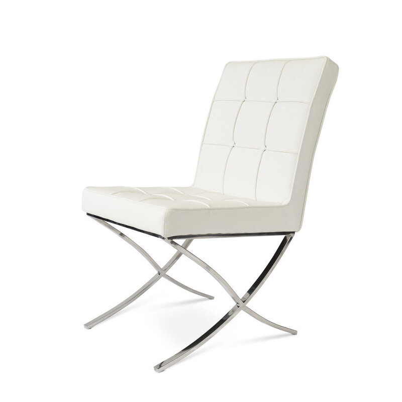 Barcelona Spisestole Crème (2 x) Barcelona chair Barcelona Spisestole Crème (2 x)