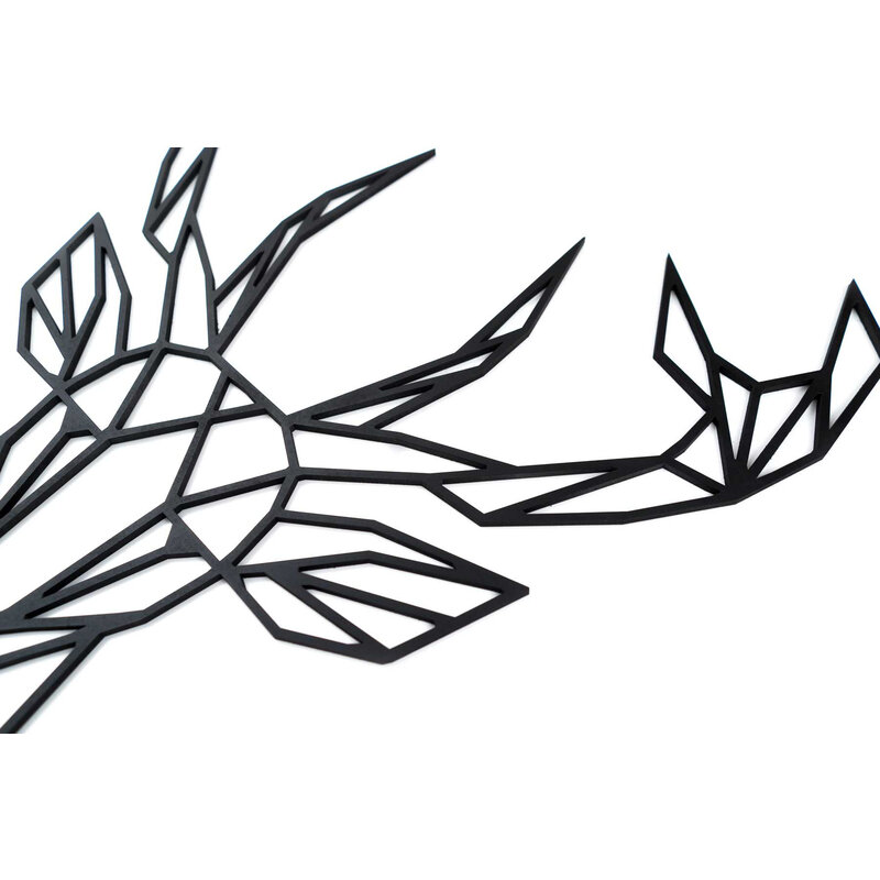 POPfurniture Deer Geometrical | MDF | Black L