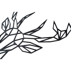Cerf Géométrique | MDF | Zwart XL POPfurniture Cerf Géométrique | MDF | Zwart XL