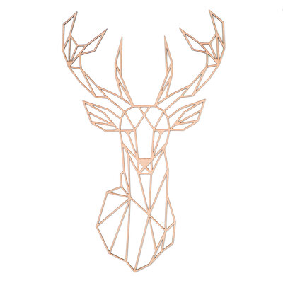 Deer Geometrical | MDF | Natural XL