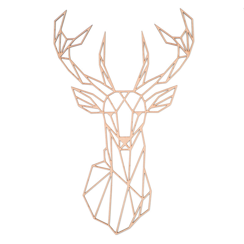 POPfurniture Deer Geometrical | MDF | Natural XL