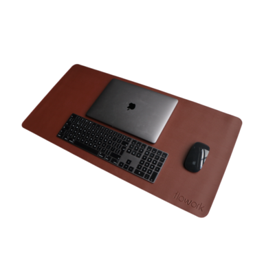 Tapis De Bureau Brun Foncé