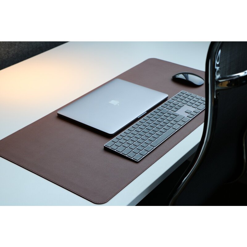 POPfurniture Skrivbordsmatta mörkbrun