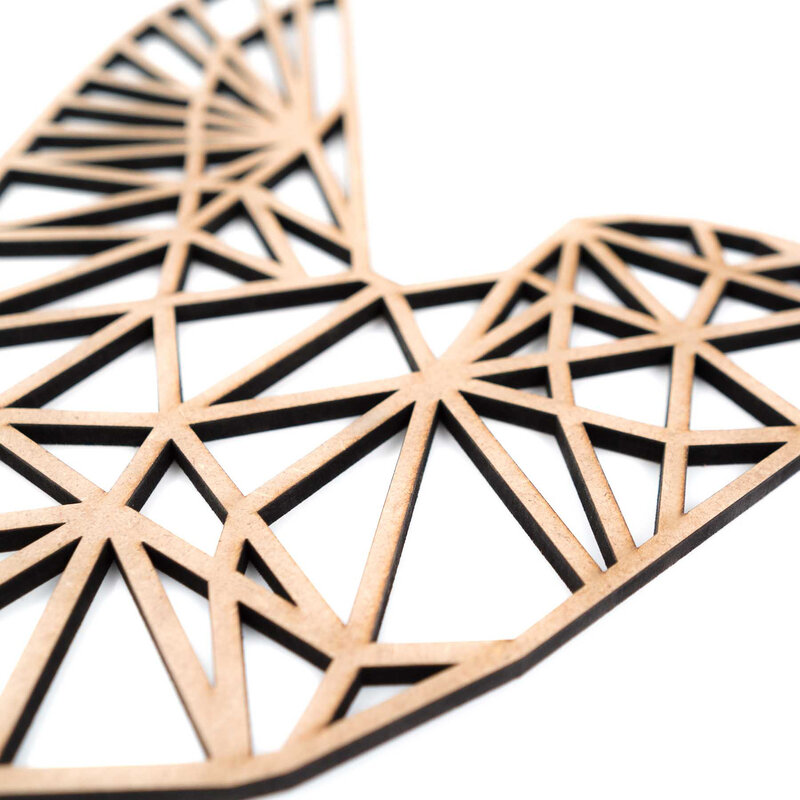 Kolibri Geometrisk | MDF | Träfärg L POPfurniture Kolibri Geometrisk | MDF | Träfärg L