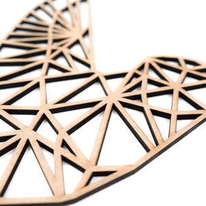 Kolibri Geometrisch | MDF | Holzfarben XL POPfurniture Kolibri Geometrisch | MDF | Holzfarben XL