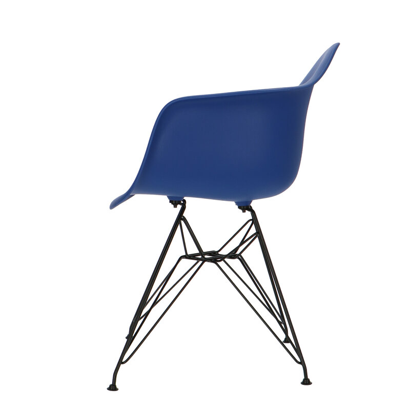 POPfurniture POP Stol DAR Sort Chassis Mørkeblå