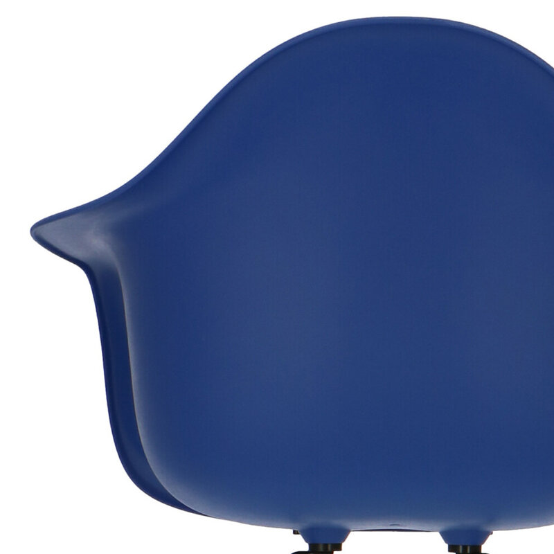 POPfurniture POP Stol DAR Sort Chassis Mørkeblå