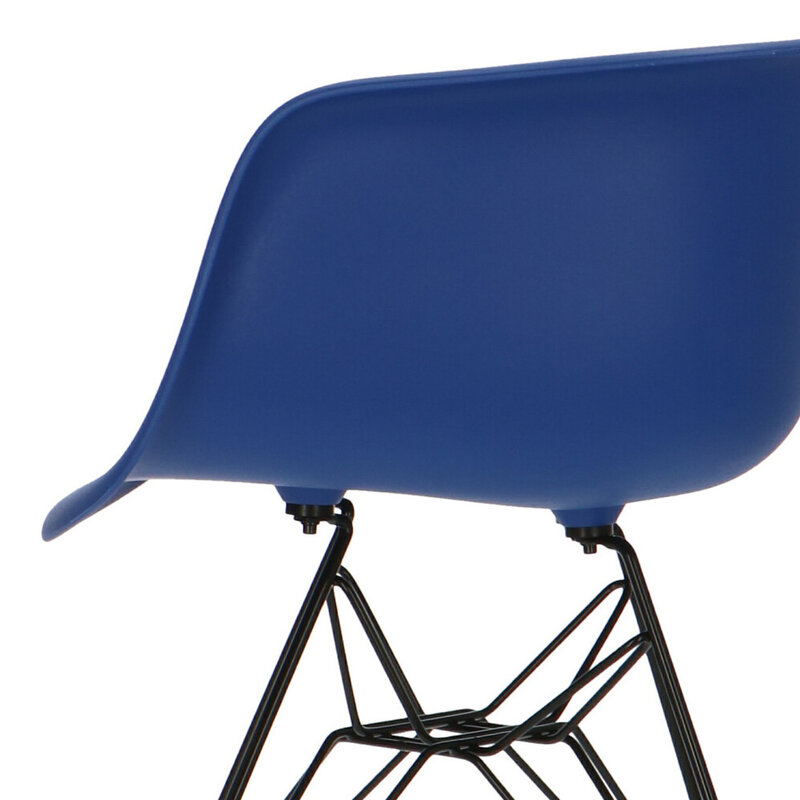 POPfurniture POP Stol DAR Sort Chassis Mørkeblå