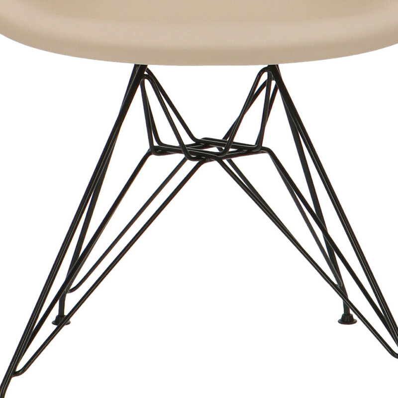 POPfurniture POP Chair DAR Black Base Greige