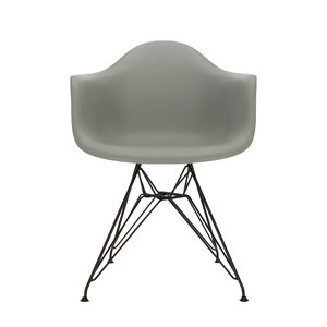 POPfurniture Chaise POP DAR Pieds Noirs Gris