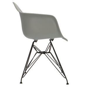 POPfurniture POP Stol DAR Sort Chassis Grå