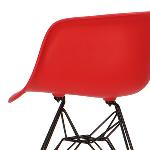 POPfurniture POP Stol DAR Sort Chassis Rød