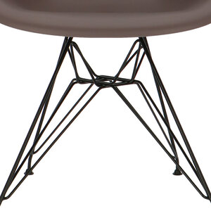 POP Chair DAR Black Base Taupe POPfurniture POP Chair DAR Black Base Taupe