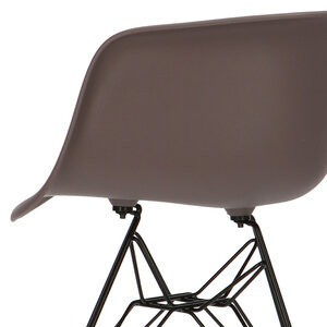 POPfurniture POP Stol DAR Sort Chassis Taupe