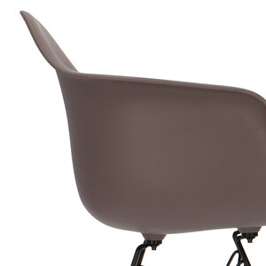POP Chair DAR Black Base Taupe POPfurniture POP Chair DAR Black Base Taupe