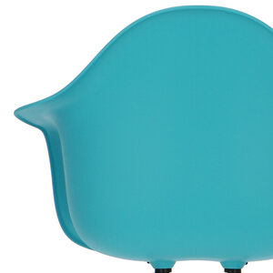 POPfurniture POP Chair DAR Black Base Turquoise