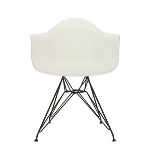 POPfurniture POP Stuhl DAR Schwarzes Untergestell Weiß