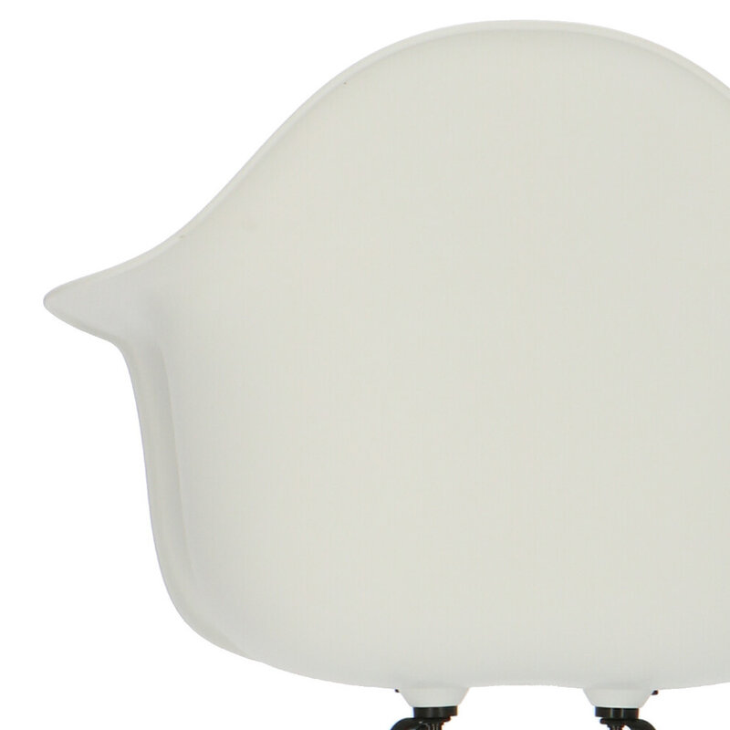 POPfurniture POP Stuhl DAR Schwarzes Untergestell Weiß