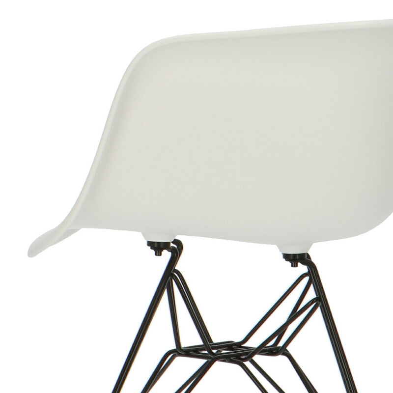 POPfurniture POP Stuhl DAR Schwarzes Untergestell Weiß