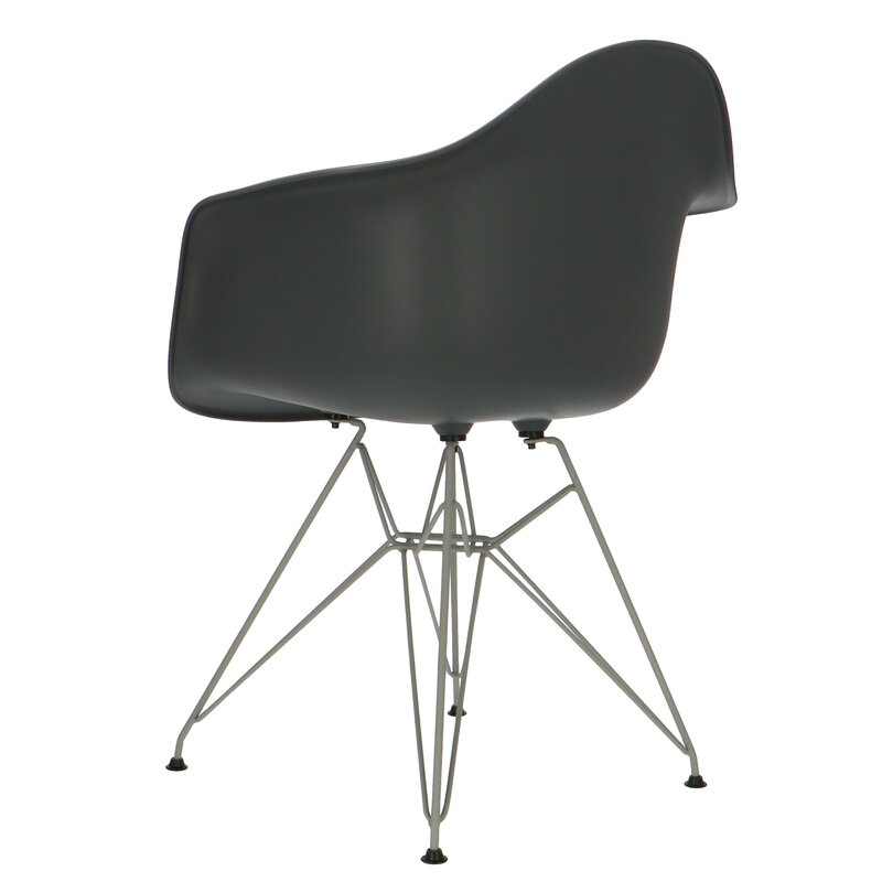 POPfurniture Chaise POP DAR Pieds Gris Anthracite