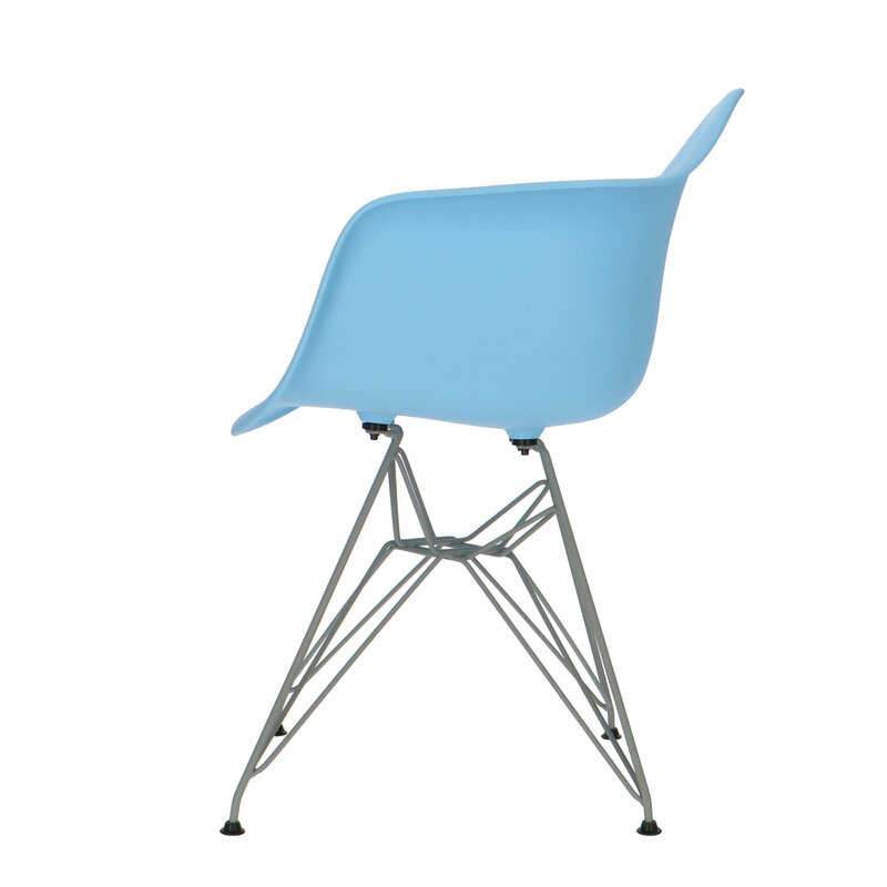 POPfurniture POP Stuhl DAR Graues Untergestell Blau