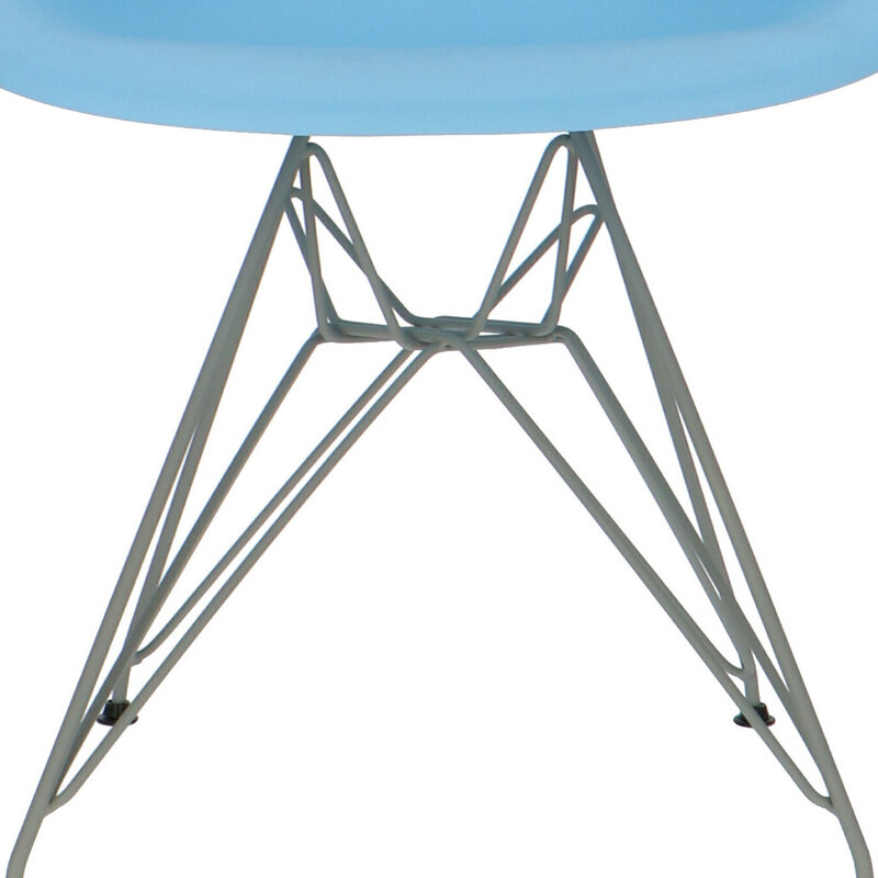 Chaise POP DAR Pieds Gris Bleu POPfurniture Chaise POP DAR Pieds Gris Bleu