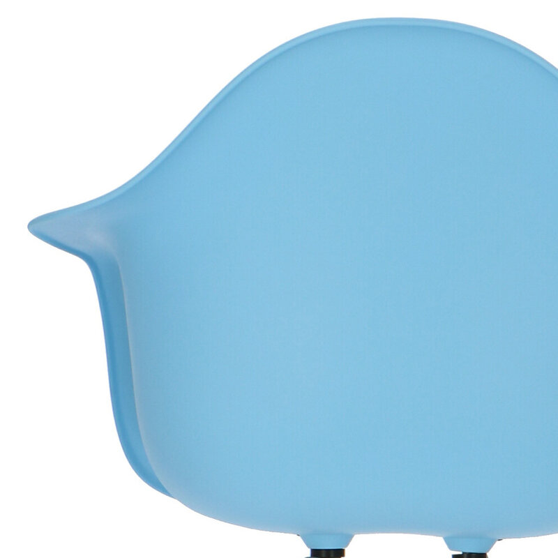 POPfurniture POP Stuhl DAR Graues Untergestell Blau