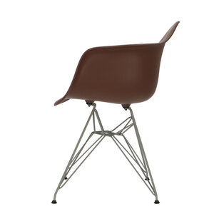 POPfurniture POP Stuhl DAR Graues Untergestell Braun