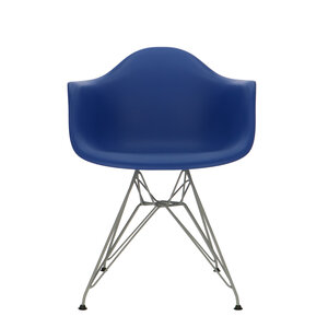 POPfurniture Chaise POP DAR Pieds Gris Bleu Foncé