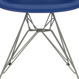 POPfurniture POP Stuhl DAR Graues Untergestell Dunkelblau