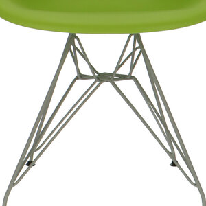 POPfurniture POP Stuhl DAR Graues Untergestell Grün