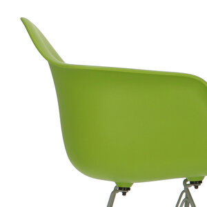 POPfurniture Chaise POP DAR Pieds Gris Vert
