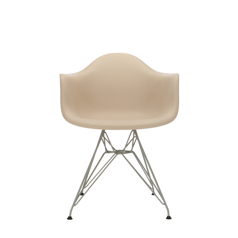 POPfurniture Chaise POP DAR Pieds Gris Greige