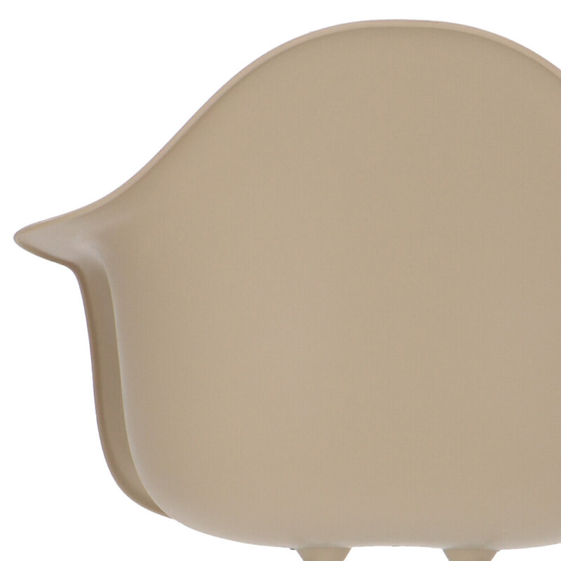 POPfurniture POP Stuhl DAR Graues Untergestell Greige