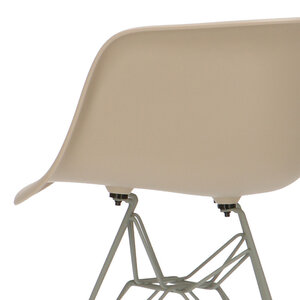 POPfurniture Chaise POP DAR Pieds Gris Greige