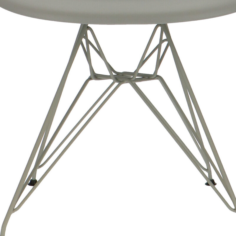 POPfurniture POP Stuhl DAR Graues Untergestell Grau