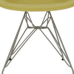 POPfurniture POP Stuhl DAR Graues Untergestell Olivgrün