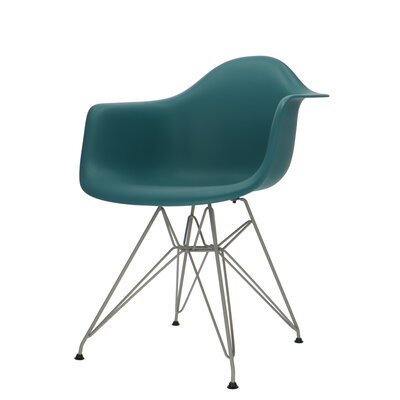 POPfurniture POP Chair DAR Grey Base Petrol Blue POP Chair DAR Grey Base Petrol Blue