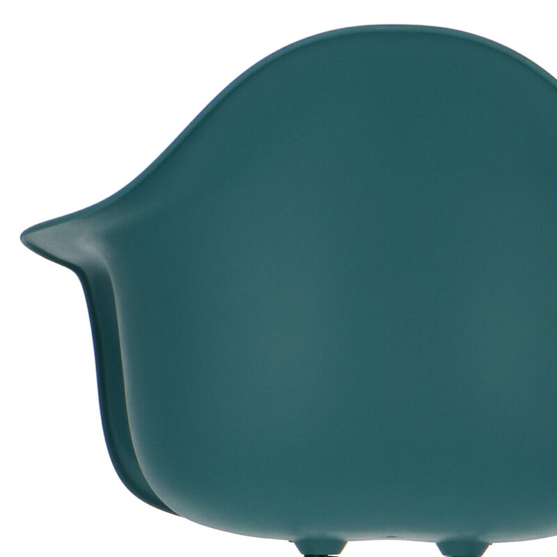 POPfurniture POP Chair DAR Grey Base Petrol Blue