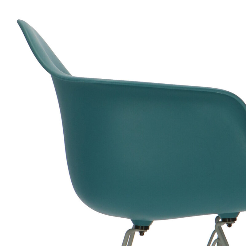 POPfurniture POP Chair DAR Grey Base Petrol Blue