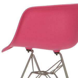 POPfurniture POP Stuhl DAR Graues Untergestell Rosa