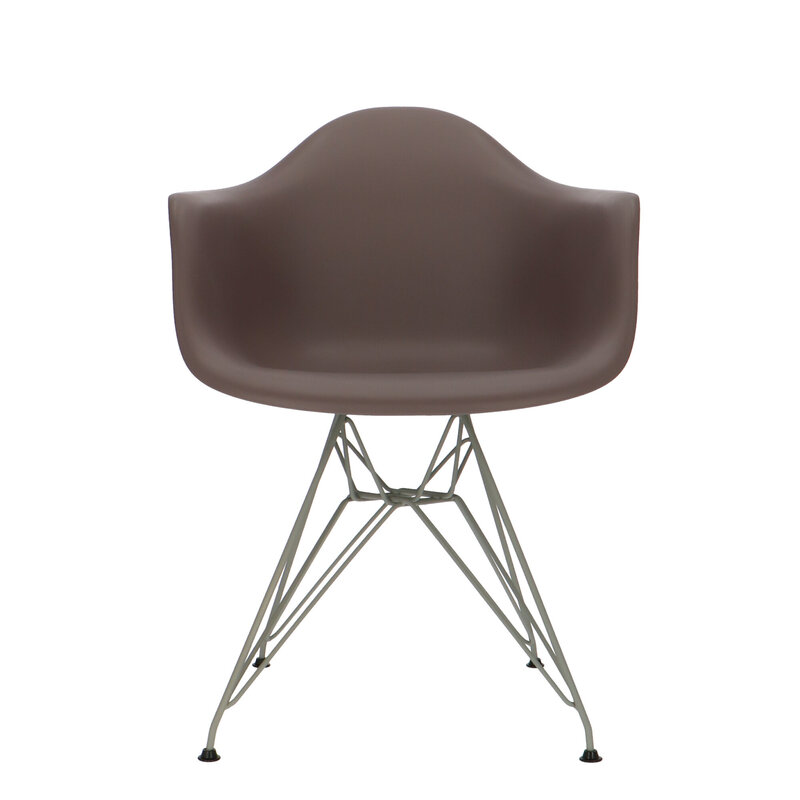 POPfurniture POP Stuhl DAR Graues Untergestell Taupe