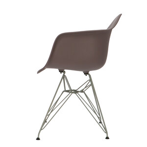 POPfurniture POP Stuhl DAR Graues Untergestell Taupe