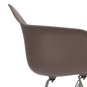 Chaise POP DAR Pieds Gris Taupe POPfurniture Chaise POP DAR Pieds Gris Taupe